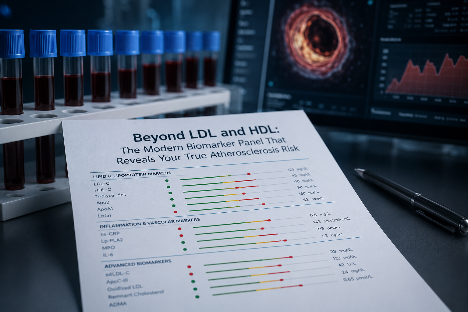 Jenseits von LDL und HDL: Das moderne Biomarker-Panel, das dein wahres Atherosklerose-Risiko zeigt