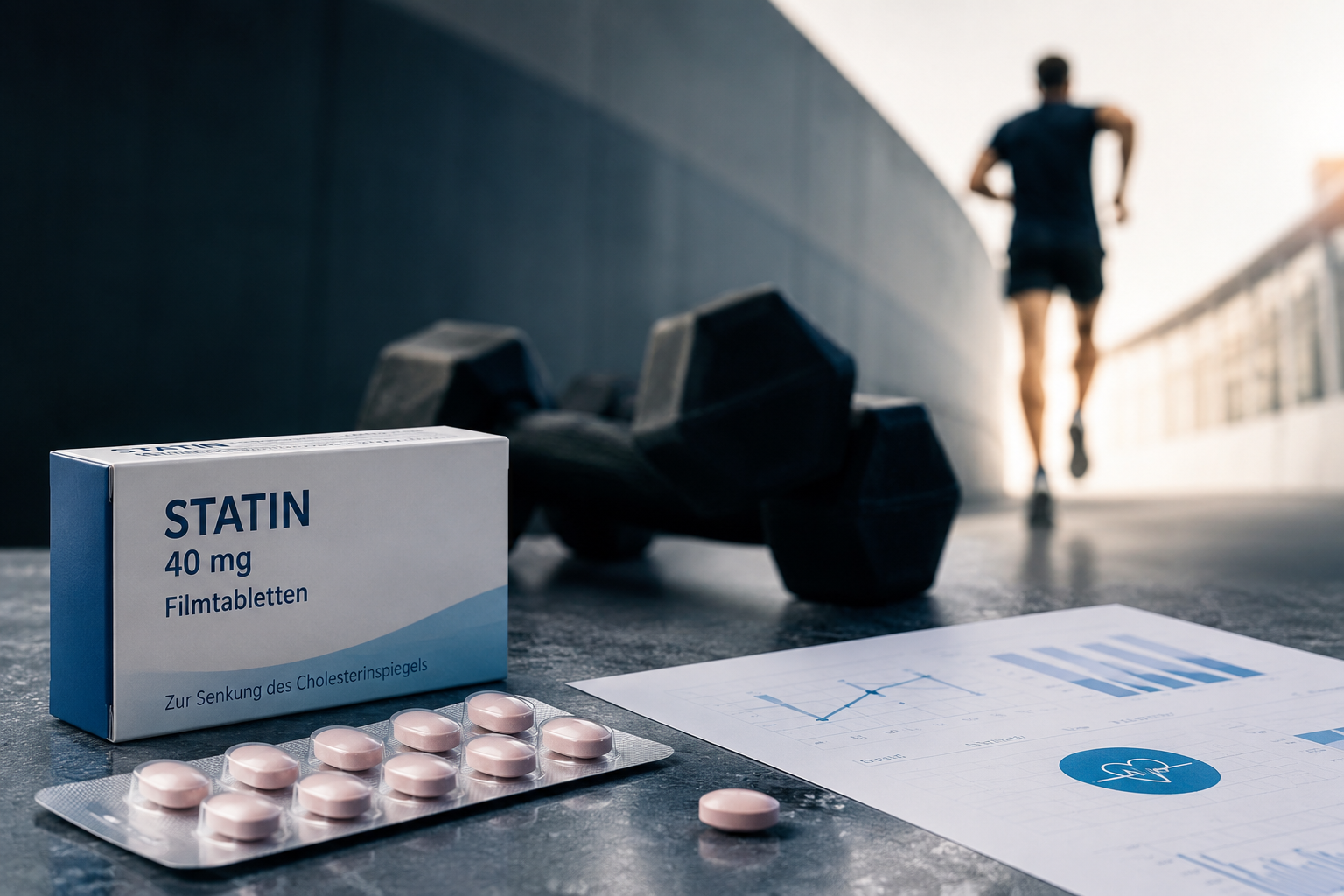 Statine und Sport: Was Ausdauer- und Kraftsportler über den Cholesterinsenker wissen sollten